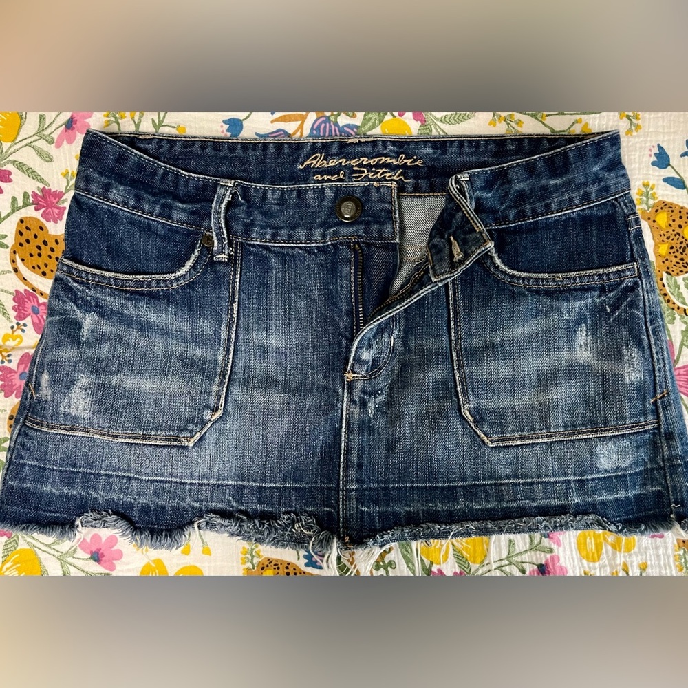 Vintage Abercrombie and Fitch Low Rise Jean Skirt